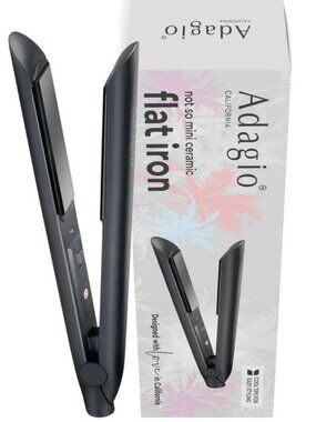 Adagio - Not So Mini Ceramic Flat Iron - Perfect for Travel - Brand New!